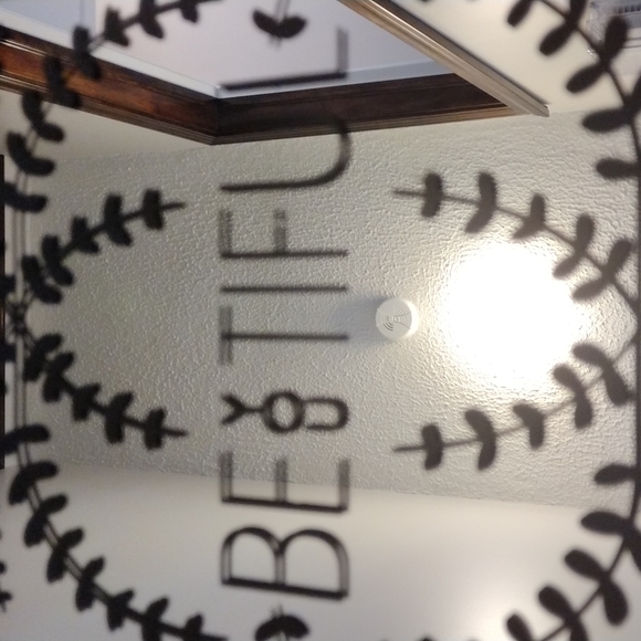 Creative products, framed painted mirror. - Picture 2 of 7